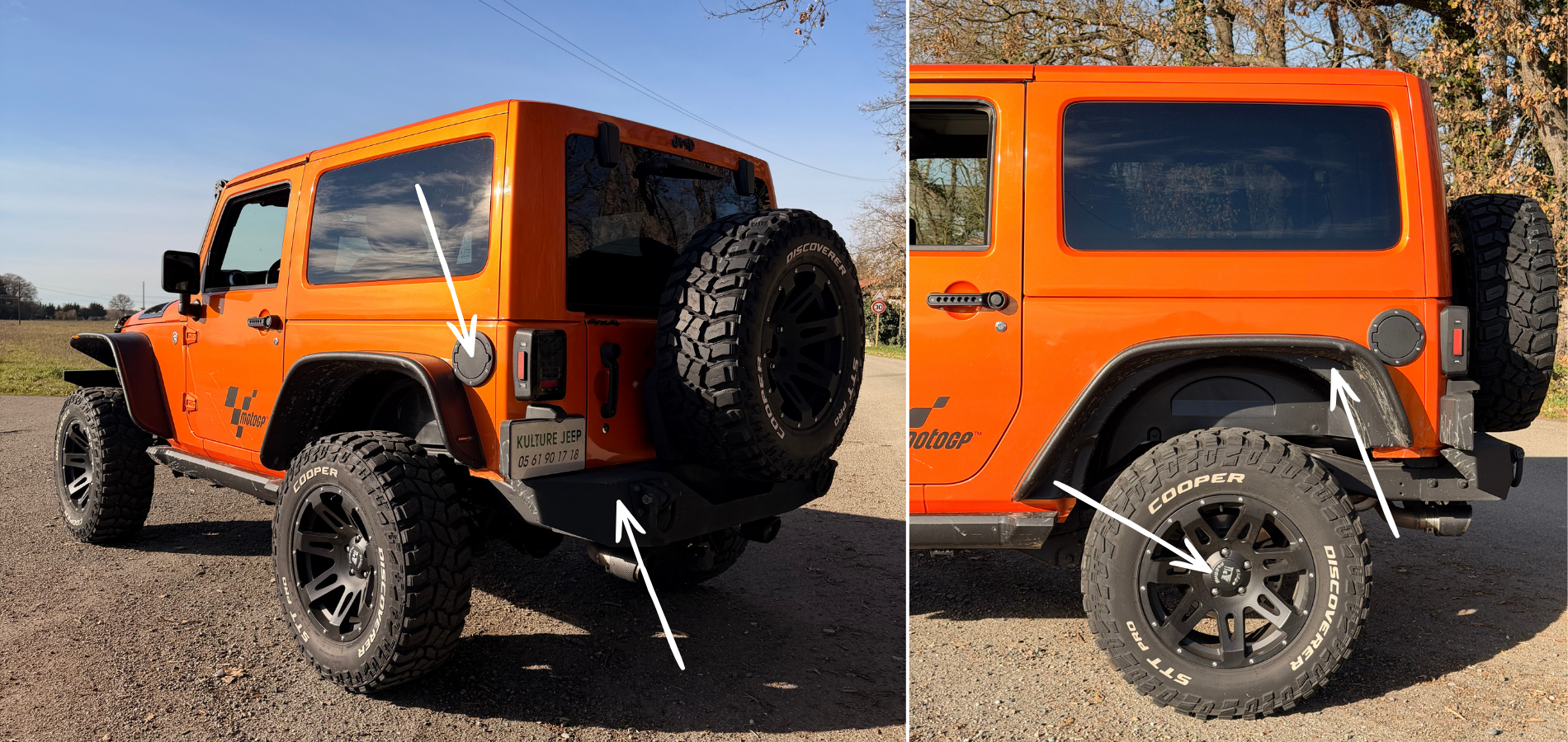  préparation sur un Jeep Wrangler JK 